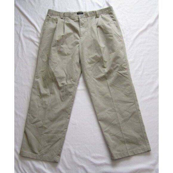 Vtg New Men Dockers Relaxed Fit No Wrinkle Pleated Pants Sz 40 x 29 (MP304) - Picture 1 of 6